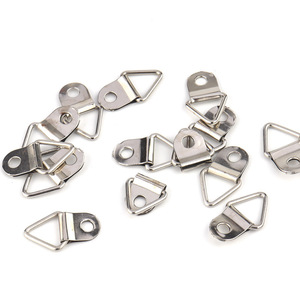 Silver Triangle Single Hole <b>Hooks</b> Iron Material Thickened Concealed Hanging <b>For</b> <b>Picture</b> <b>Frames</b> - Product Image 1
