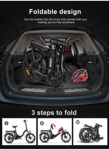 OEM/สต็อกCY20 Mini 20 นิ้ว 350Wมอเตอร์ฮับด้านหลังและ 36V 12AHแบตเตอรี่ลิเธียมยาวพับเมืองEBike - Product Image 5