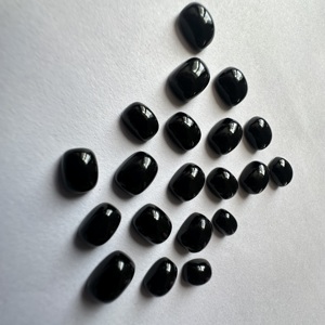 Onyx noir naturel, cabochon long en forme de coussin, 4x6-14x18, qualité AAA, pierre précieuse polie à la main pour la fabrication de bijoux - Product Image 5