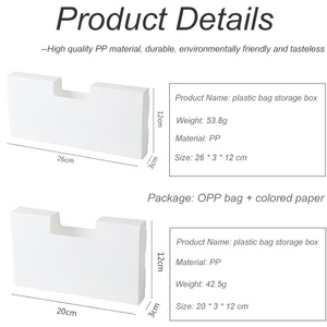 China Factory White <b>Folding</b> Kitchen Fresh Bag Garbage Bag <b>Storage</b> <b>Box</b> Plastic Bag Finishing <b>Box</b> - Product Image 5