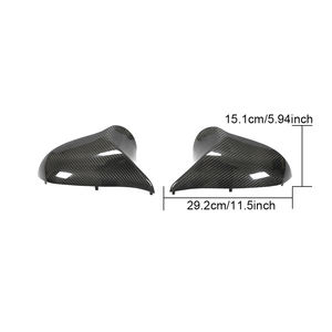 宝马F80 M3 F82 F83 M4 F87 M2C 2018-2020 RHD的<span class=keywords><strong>2</strong></span> <span class=keywords><strong>3</strong></span> 4系列干式碳纤维车门后视镜盖 - Product Image 6