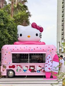 Carrito de Comida Eléctrico Personalizado de Aluminio y Fibra de Vidrio con Luces LED de Neón y GPS para Eventos, Fiestas, Catering, Dulces y Bocadillos - Product Image 5