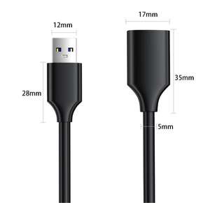 Mindpure USB 3.0 mâle-femelle Extension PVC tresse câble de transfert de données pour téléphone portable <span class=keywords><strong>disque</strong></span> <span class=keywords><strong>dur</strong></span> décodeur manuscrit Pad - Product Image 3
