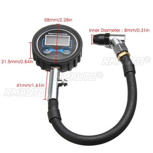 เครื่องเติมลมยางรถยนต์อเนกประสงค์ 200PSI พร้อมเกจวัดแรงดันดิจิตอล หัวเติมลม และสายลม - Product Image 5