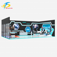 Machine de jeu VR 9D VR Experience Hall en forme d'OVNI 220 ㎡ personnalisée pour un usage domestique intérieur et extérieur Conception unique Schéma à l'échelle du site