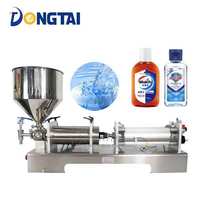 Machine de remplissage semi-automatique horizontale pour crème, confiture, sirop de dattes, piment, sauce barbecue, ketchup, caviar, sauce de poisson, pâte