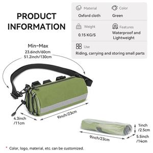 Bolsa Reflectante Impermeable <span class=keywords><strong>para</strong></span> Sillín, Alforja de <span class=keywords><strong>Bicicleta</strong></span> Ligera, Portador de Carga de Viaje, Almacenamiento Trasero - Product Image 2