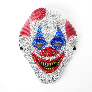 Hongliang Fiesta <span class=keywords><strong>de</strong></span> Halloween Diamante <span class=keywords><strong>MOMO</strong></span> Máscara Fabricante Cara <span class=keywords><strong>de</strong></span> terror Diamantes <span class=keywords><strong>de</strong></span> imitación Máscara <span class=keywords><strong>de</strong></span> payaso para vestido unisex - Product Image 2