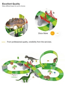 Nuevo diseño de la cabeza de dinosaurio coche de pista de juguete de la Asamblea de ranura <span class=keywords><strong>para</strong></span> <span class=keywords><strong>tren</strong></span> de juguete - Product Image 3
