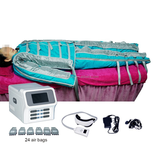 Appareil de pressothérapie à taille haute avec 24 coussins d'air et système de thérapie par ondes infrarouges pour massage corporel et drainage lymphatique - Product Image 4