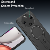 Coques de téléphone de luxe magnétiques avec support et protection précise des emplacements pour Honor X5C+ X9D 400 Smart Pura 80 Pro+ Play 10A Smoke Cover