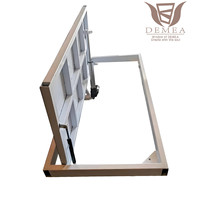 DEMEA Entrée de cave à vin personnalisée en acier inoxydable avec cadre caché Porte secrète de bar à domicile et de théâtre à balançoire manuelle