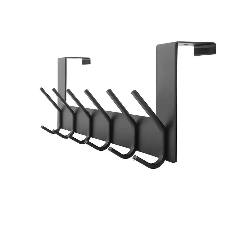 High Quality Over The Door Hook 6 Hooks Stainless Steel Bathroom Accessories Heavy Duty Over Door Hanger