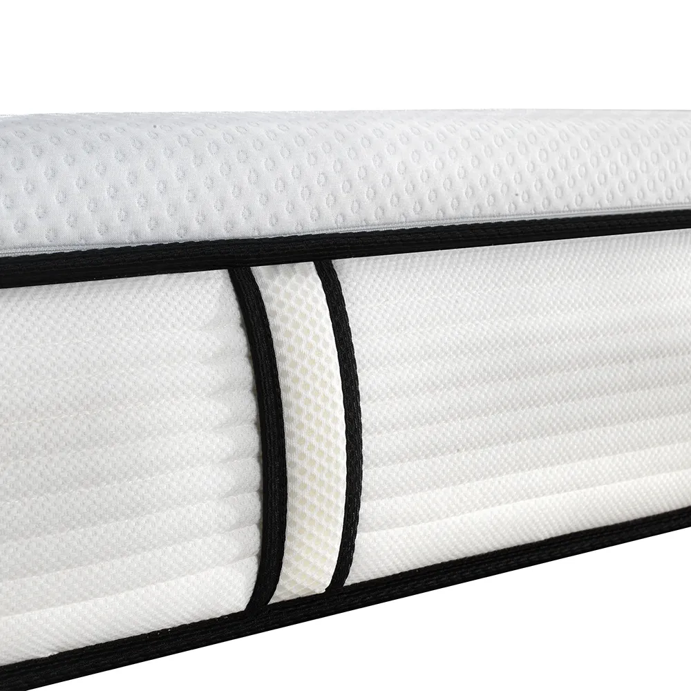 Op Maat Gemaakte Vacuüm Gecomprimeerde Oprolbare 7-Zone Pocket Queen King Size Veerschuim Matras En Boxspring