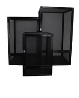 Terrarium en aluminium de bonne qualité 32*32*46cm avec écran en maille métallique pour reptiles, modèle 2025