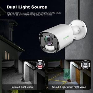 Caméra IP de sécurité extérieure GR-YUFD-M8S 4K <span class=keywords><strong>8MP</strong></span> avec deux lumières stroboscopiques, audio bidirectionnel, vision nocturne, carte SD de mémoire, détection d'événements par IA - Product Image 3