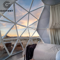 Igloo Houses Clear Dome Tent Avec Verre Abs Mur Géodestique Extérieur 10M Jardin Glamping 6M Géodésique Ball Tentes