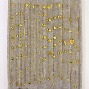 थोक 18k सोने की प्लेटेड तांबे की फुट चेन कॉरियन संस्करण महिला फैशन ट्रांसफर उपहार अवसरों के लिए पीतल के गहने - Product Image 5