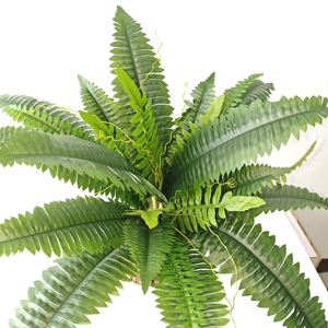 Tanaman hijau buatan dalam ruangan dan luar ruangan Boston Ferns sutra 24 daun - Product Image 3