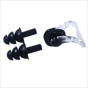 Lunettes de natation avec bouchons d'oreilles et pince-nez, anti-buée, sans fuite, protection UV, pour femmes et hommes - Product Image 5