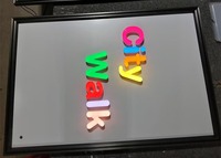 Enseigne lumineuse LED 3D personnalisée en acrylique, logo lumineux en cristal de gelée pour la publicité en vitrine