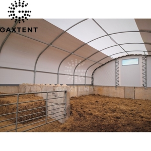 Abri pour bétail de 6 m x 6 m, tente de stockage de foin portable, tente pour animaux, abri pour chevaux - Product Image 4
