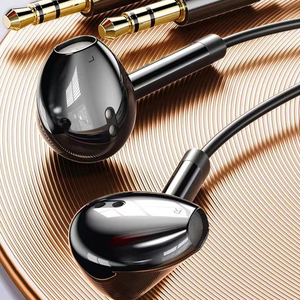 Hochwertige Dual-Stereo-In-Ear-Kopfhörer mit 3 Metern langem Kabel Sport lauf kabel gebundene Kopfhörer 3,5-mm-Schnittstelle - Product Image 4