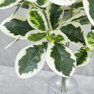 Foglie Artificiali di Seta ad Alta Simulazione, 7 Rami, Foglia Verde Phoenix per Decorazione Floreale e d'Interni - Product Image 6