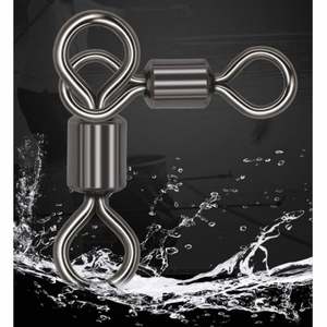6/0-1/0 Pesca <span class=keywords><strong>Emerillon</strong></span> <span class=keywords><strong>Peche</strong></span> 3 voies pêche pivotant roulant Triangle Joint roulant émerillons connecteur de pêche accessoires de pêche - Product Image 4