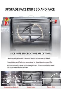 Mélangeur à pâte à pain <span class=keywords><strong>d</strong></span>'<span class=keywords><strong>usine</strong></span>, machine à pâte à pizza commerciale, mélangeur à farine, pétrin industriel - Product Image 5