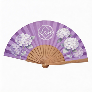 Ventilador de mano de papel con varillas de bambú, plegable, barato, para recuerdo, gran oferta 2026 - Product Image 3