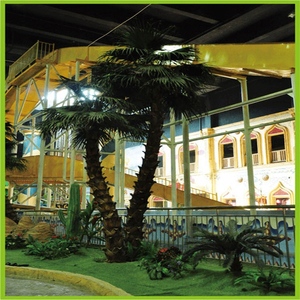 Ornements de jardin, arbre artificiel d'extérieur, décor <span class=keywords><strong>Tropical</strong></span>, palmier artificiel pour piscines Intex, décoration en plastique - Product Image 3