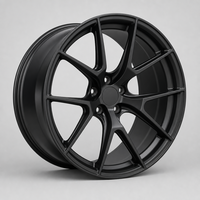 Nouvelle jante en alliage d'aluminium forgé LM, 10 branches, design Y Split, noir mat, concave profond, logo personnalisé, 5x114.3
