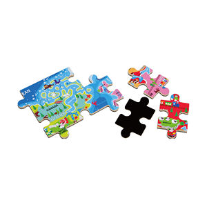 Rompecabezas de mapa del mundo de madera 3d para Educación Temprana, mapa del mundo personalizado de 45x30cm, 60 uds. - Product Image 3