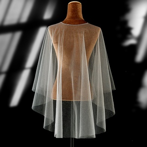YouLaPan VG75 – Nouveau haut court transparent en tulle étoilé pour <span class=keywords><strong>femme</strong></span>, style châle, bustier, robe tube - Product Image 4