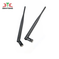 Antenne de communication WiFi verticale ABS haute efficacité Gentong, gain 3dBi, connecteur RP-SMA, impédance 50, pliable, 2.4G 5.8G