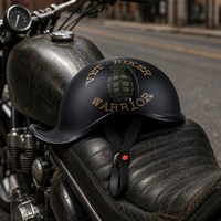 Casque de moto vintage à visière ouverte, personnalisé avec logo, vente en gros d'usine, design sur mesure pour hommes et femmes