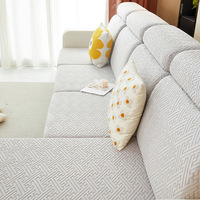 Nouveau Housse de Canapé Universelle Anti-Usure 2023, Housse de Coussin Extensible de Remplacement pour Canapé, Antidérapante en Forme de L