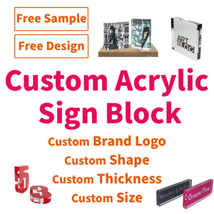 Tùy chỉnh Acrylic dấu hiệu khối dấu hiệu hiển thị thương hiệu hiện đại thân thiện với môi đánh bóng <span class=keywords><strong>PMMA</strong></span> pha lê cá nhân vuông lucite Logo khối lập phương - Product Image 2