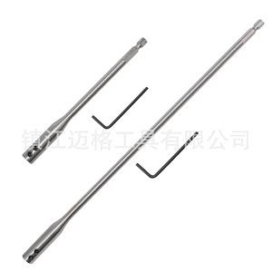 Hex Shank <b>Extension</b> <b>Rod</b> 300mm Chrome Plated Industrial Grade High Carbon Steel For Socket Bit Connector - Product Image 2