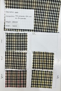 Traje <span class=keywords><strong>de</strong></span> Vestir para Niñas, Tejido a <span class=keywords><strong>Cuadros</strong></span>, 75% Poliéster, 20% Algodón, 5% Elastano, Resistente a las Arrugas, Tela Elástica, Pantalones, <span class=keywords><strong>Falda</strong></span> Plisada <span class=keywords><strong>con</strong></span> Lazo - Product Image 2
