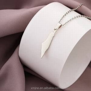 <span class=keywords><strong>Europa</strong></span> América <span class=keywords><strong>Israel</strong></span> y Palestina <span class=keywords><strong>mapa</strong></span> colgante collar de acero inoxidable personalidad de la moda colgante - Product Image 4