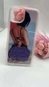 Per iPhone Xs Max 11 12 13 14 15 16 17 Pro Max Sexy melanina Popping corpo Sexy Tpu di lusso cassa del telefono Flash polvere flusso grande culo - Product Image 3