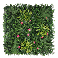 Panneau mural vertical en herbe artificielle verte 100x100cm pour la décoration intérieure et extérieure de jardins, maisons, hôtels, centres commerciaux