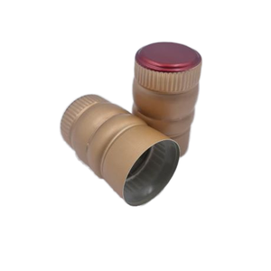 Capsules composites de forme spéciale, direct usine, 31x52mm, en aluminium-<span class=keywords><strong>plastique</strong></span> pour vin, spiritueux et assaisonnements - Product Image 1