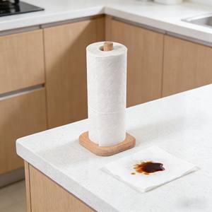Rouleaux de <span class=keywords><strong>papier</strong></span> absorbant de cuisine en pâte de bois vierge super absorbante - Lingettes humides de cuisine pour usage domestique - Product Image 2