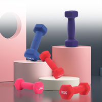 Haltères hexagonaux en vinyle colorés de haute qualité avec logo personnalisé pour l'exercice des bras