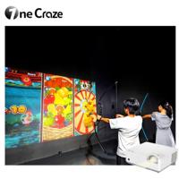 Nuevo Juego Interactivo de Tiro con Arco por Proyección, Equipo de Proyección de Pared Multijugador, Personalizable para Adultos y Niños en Parques Infantiles