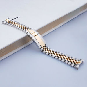 Correa de Reloj Jubilee Curva Sólida de Acero 316L Dorado de 20 mm para Rolex <span class=keywords><strong>GMT</strong></span> <span class=keywords><strong>Master</strong></span> II - Product Image 2