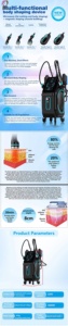 Máquina Comercial de Moldeado en Frío con 5 Manijas, Equipo de Belleza Antiarrugas con Renovación de Colágeno para Spa y Tiendas - Product Image 6
